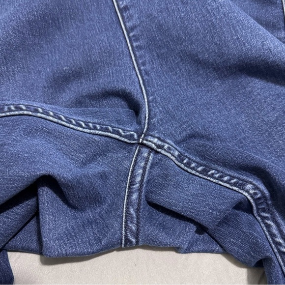 Free People Penny Pull-On Flare Jeans Echo Blue Bell Bottoms Size 28 - Picture 9 of 14